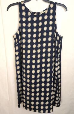 Staring At Stars blue daisy floral sheath dress Size Med Boho Hippie Retro